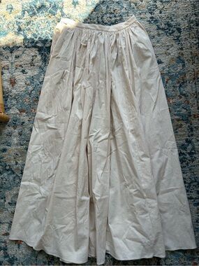 Zara Cream A-Line Full Skirt